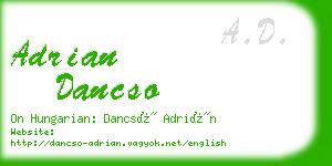 adrian dancso business card