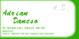 adrian dancso business card